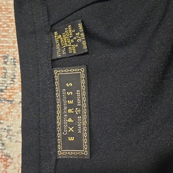 Vintage Express Black Side Zip Skirt with Red Sequins on Front Size 3/4 - Picture 5 of 10